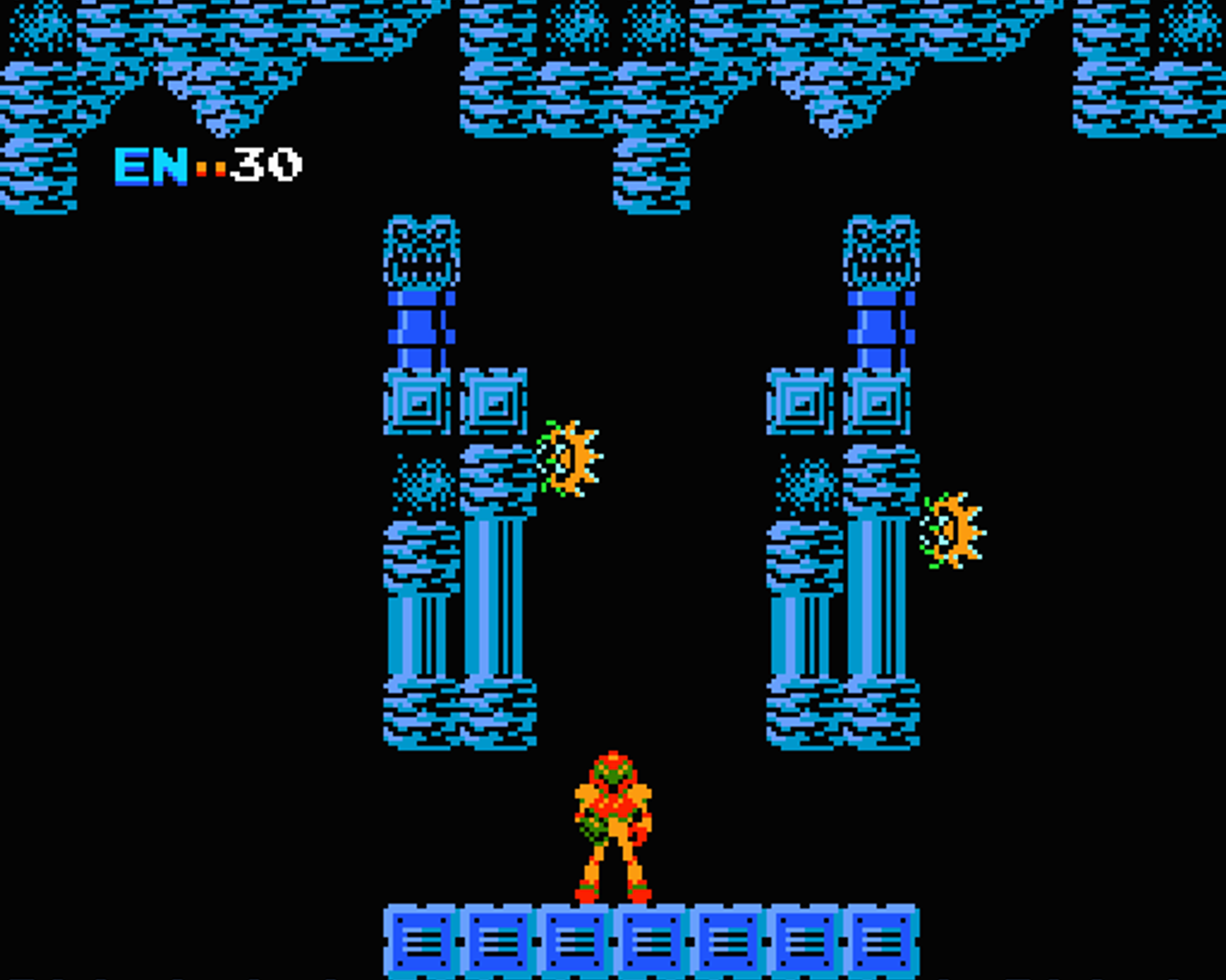 The very first Metroid game, 1986